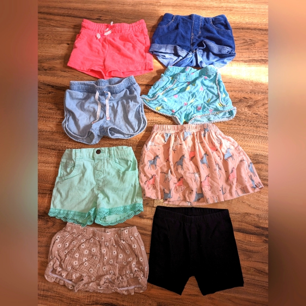 8 shorts bundle girls 3T
